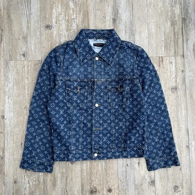 LOUIS VUITTON LV  Monogram Bomber Denim Jacket - Blue, size L - Image 1 of 2