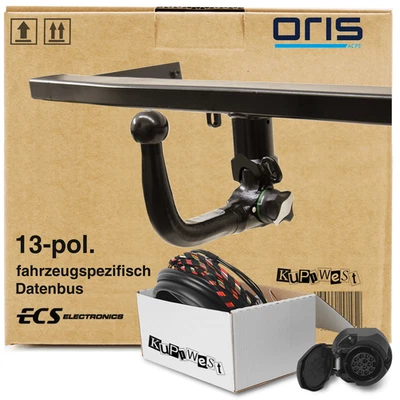 Für Volvo XC60 08- I Typ 156 Oris Anhängerkupplung abnehmbar & 13poliger E-Satz - Bild 1 von 3