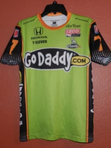 Danica Patrick Go Daddy Indy Car Series Racing Jersey/Shirt Men’s Small Green - Picture 1 of 5