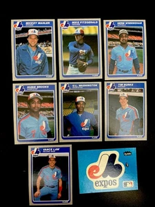 1985 Fleer Update Montreal Expos Team Set 7 Baseballkarten - Bild 1 von 1