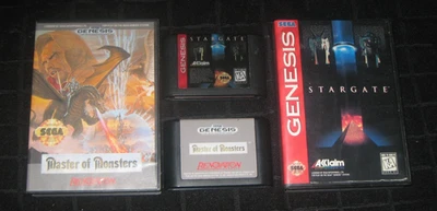 Master of Monsters + Stargate. Box & Game for Sega Genesis. Authentic Clean/Test - Image 1 of 4