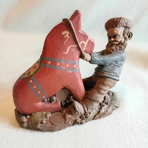 RARE VINTAGE Tom Clark Stubborn #31 Dalapferd Wichtel Figur 1992 #5199 signiert - Bild 1 von 20