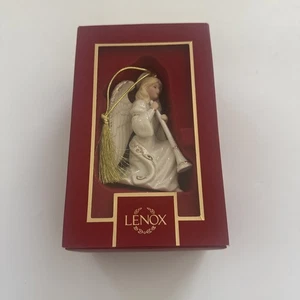 Lenox 2022 Himmlischer Engel Weihnachtsschmuck mit Box Weihnachtshorn - Bild 1 von 10