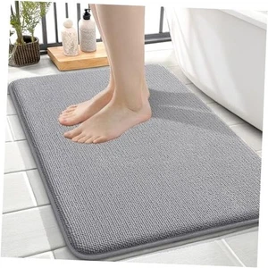  Dicke Memory-Schaum Badematte Teppich 24x16, extra weich saugfähig 24" x 16" grau - Bild 1 von 7