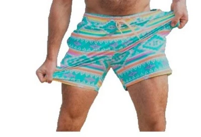 Chubbies Men's Medium Geometric Aztec Swim Trunks Shorts 7" Inseam - Image 1 of 4
