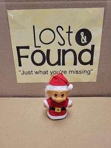 Vintage CHRISTMAS SANTA ORNAMENT -  3" Russ Troll Doll - Bild 1 von 8