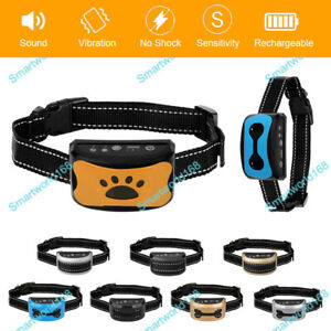 Waterproof Auto Anti Bark Dog Collar Stop Barking No-Shock Trainer Rechargeable
