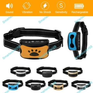 Anti Bark Stop Barking Dog Training Collar Rechargeable Waterproof Non-Shock AU - Picture 1 of 25