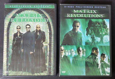 The Matrix Bundle: The Matrix Reloaded & Revolutions (DVD, 2 Disc Edition) Used - Image 1 of 4