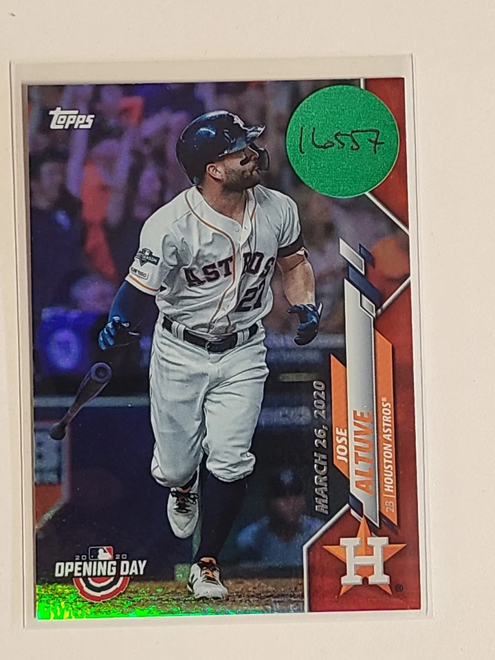2020 Topps Opening Day Jose Altuve Red Foil   #89 Houston Astros - Image 1 of 1