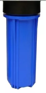 1 pc 10" Blue 3/8" port RO House Filter Container - Picture 1 of 3