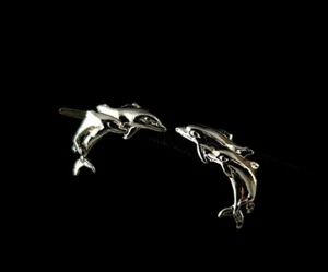 Ohrringe Silber 925 Delfin Ohrstecker - verspielt & tierisch gut silver anello - Bild 1 von 5