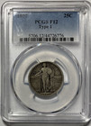 New Listing1917 Standing Liberty Quarter Nice Original Pcgs F12