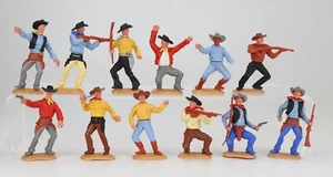 Lot of 12 Timpo Toy Soldiers Cowboys - Picture 1 of 15