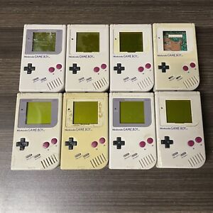 Lot de 8 consoles Nintendo Gameboy grises originales -- telles quelles / pour pièces ou réparations