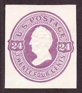 US U99 24c Envelope Cut Square Mint SCV $125 - Picture 1 of 2