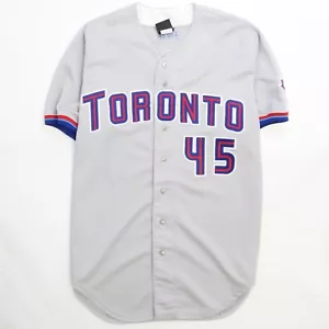 Maglia Wilson Vintage Toronto Blue Jays Kelvim Escobar Game Issued 46 1998 MLB - Foto 1 di 4