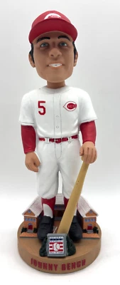 Johnny Bench MLB Baseball Hall of Fame FOCO 2020 Bobblehead Cincinnati Reds OOB - Image 1 of 4