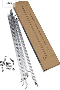 LUXU 36 Stck. 14G J Biegung Fahrrad Stahl Speichen (161) mm, Fahrradspeichen mit Brustwarzen.. - Bild 1 von 10