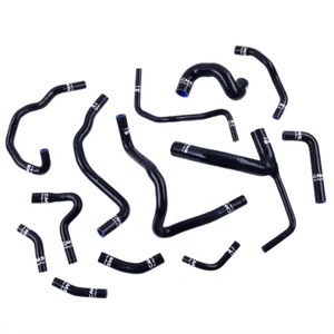 Silicone Radiator Hose Black for 1997-2004 Audi S4 B5/A6 Quattro 2.7 TT C5/Turbo - Picture 1 of 13