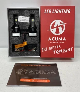 Bombillas de faros LED Acuma H1 15000 lm chips súper brillantes Acme-Xs 6000 k kit de conv - Imagen 1 de 2