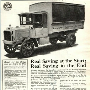 Camión Gramm Bernstein 1920 anuncio impreso automóvil noreste eléctrico Rochester 4A - Imagen 1 de 2
