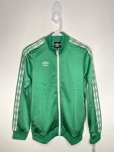 Umbro Diamond Track Jacket Boys Sizes Full Zip Active Wear Soccer Green - Picture 1 of 4