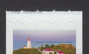END COIL strip of 4= WAVY + NIBS = LIGHTHOUSE = FAR AND WIDE Canada 2020 #3218ii - Imagen 1 de 2