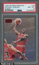 1996 Skybox Premium Rubies #16 Michael Jordan Bulls HOF PSA 8 " LOOKS MINT "