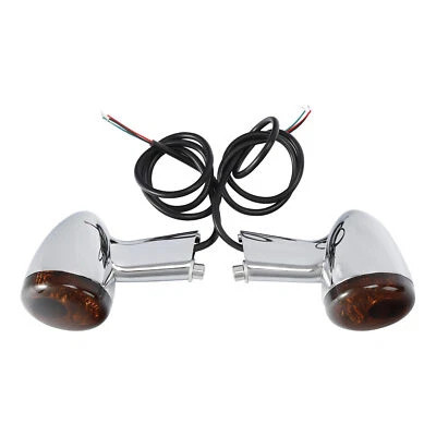 Fit For Harley Sportster XL 883 1200 1992-Up Chrome Rear Turn Signal Light - Image 1 of 4