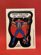 1974 1975 TOPPS MARVEL COMIC BOOK HEROES STICKERS • SUB-MARINER