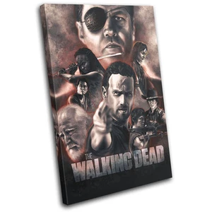 The Walking Dead Television Show TV SINGLE CANVAS WALL ART Picture Print - Picture 1 of 1