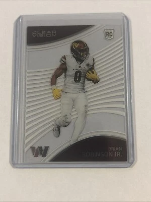 2022 Chronicles Clear Vision Brian Robinson Jr Rookie RC #CVR14 Commanders - Image 1 of 2