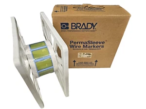 250 Brady PermaSleeve Wire Markers Heat Shrink PS 750-2-YL Yellow 2" X 1-1/4" - Picture 1 of 6
