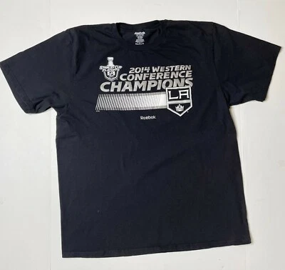 Los Angeles LA Kings 2014 Western Conference Champions Black T-Shirt XL - Image 1 of 4
