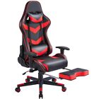 Gaming Chair With Footrest  Ergonomic Reclining Racing Chair Computer Pc Chair