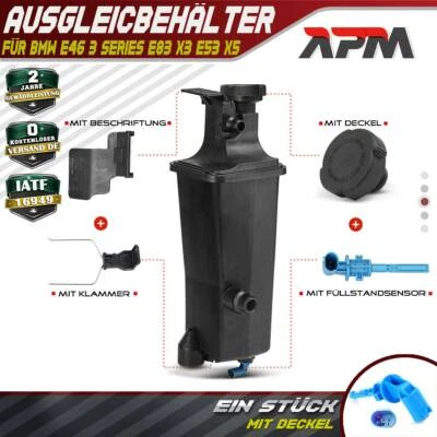 Ausgleichsbehälter Kühlmittel Für BMW 3er E46 E83 E53 E85 Mit Deckel & Sensor - Bild 1 von 4