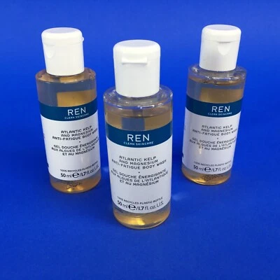 Ren Skincare Atlantic Kelp & Magnesium Anti-Fatigue Body Wash 1.7 oz (Lot of 3) - Image 1 of 4