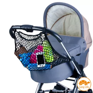 Diago Universal Net Mesh Shopping Bag Pram Stroller Carrycot Black BNIB - Picture 1 of 3