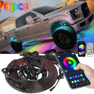 6x RGB LED Multicolor Neon Underglow Light Strips For Ford F-150 F-250 F-350 - Picture 1 of 14