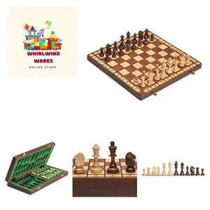 Handmade Jowisz Professional Tournament Chess Set - Wooden 16 Inch Folding Bo... - Picture 1 of 6