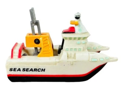 MICRO MÁQUINAS BARCO DE BÚSQUEDA EN EL MAR Galoob 1995 Juguete Pesca en Mar Profundo Catamarán Pequeño Foto 1 de 4