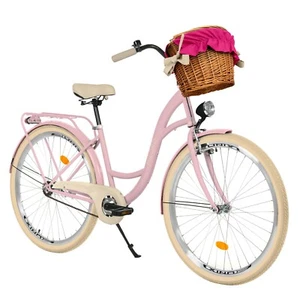Milord Komfort Damenfahrrad Mit Weidenkorb Vintage Citybike, 26 Zoll, 1-Gang - Bild 1 von 64