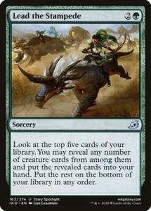 MTG Magic IKO Ikoria - 1x EN NM 163 U Lead the Stampede - Picture 1 of 1