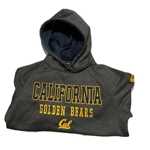 California Golden Bears Hoodie Men Medium Gray Hoodie Sweatshirt Pullover NCAA - Picture 1 of 9