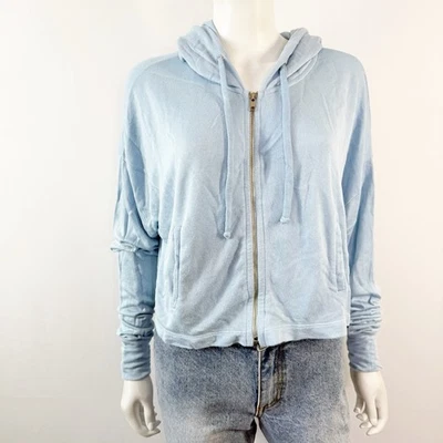 Wildfox ORB Sudadera con Capucha Slinky Terry En Cielos Azules Talla S Informal Cómoda Clásica NUEVA Foto 1 de 4