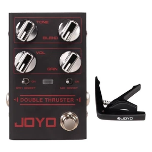 JOYO High Gain Overdrive Guitar Bass Pedal Gain Boost True Bypass + Guitar Capo - Picture 1 of 7