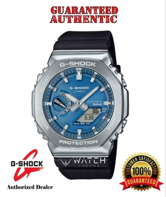 Reloj Casio G-Shock GBM2100A-2B Acero Inoxidable Bisel IP Esfera Azul Banda Negra Foto 1 de 4