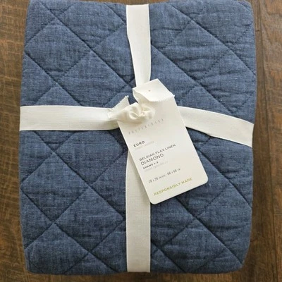 Juego de 3 fundas europeas de lino belga Pottery Barn  Foto 1 de 4