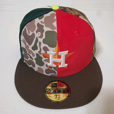 Houston Astros Fitted Tamanho 7 3/8 Chase B New Era 59Fifty Exclusivo (Máximo) - Imagem 1 de 4